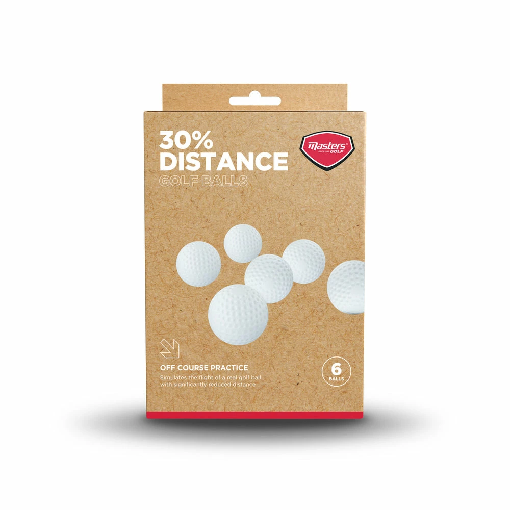 Masters Golf 30% Distance Golf Practice Balls 6 Pack - Image 2