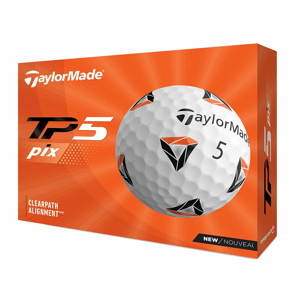 TaylorMade TP5 Pix White Golf Balls
